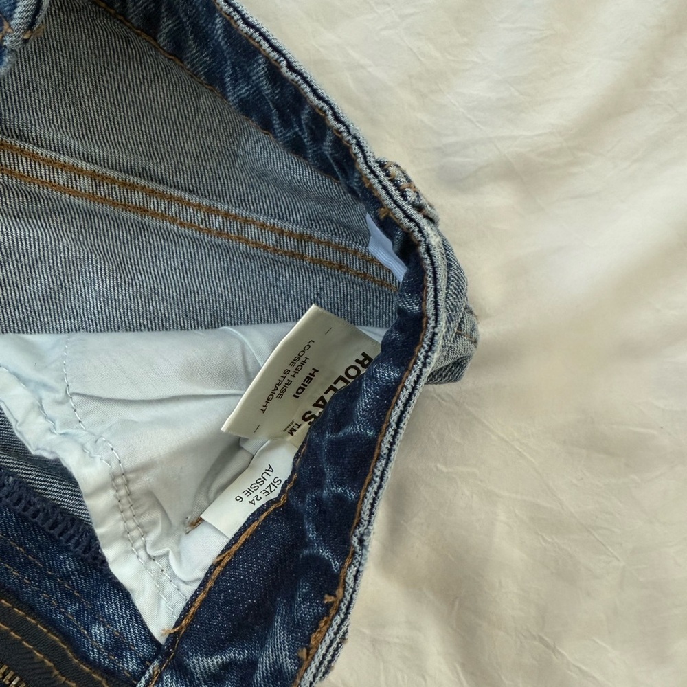ROLLA’s Heidi Loose High Rise Straight Women's Blue Jeans size 24